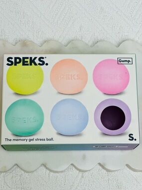 NWT Viral Speks Gel Filled Stress Balls Multi - Colored - 6 Pack